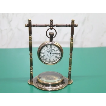 Pirinç Masa Üstü Saat 16194