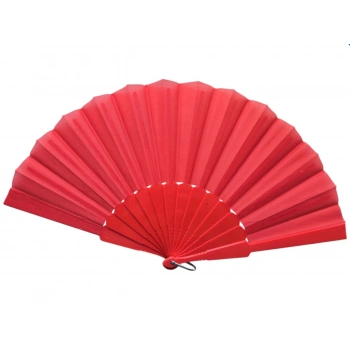 Plastik Kumaş Yelpaze 12li Kırmızı
