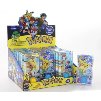 Pokemon Baskılı Sulu Oyun - Tek Butonlu Dikdörtgen Su Oyunu Alk4003