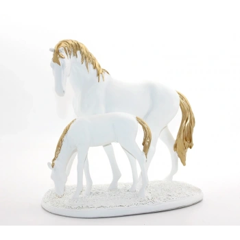 Polyester Yavrulu At Figürü Alk1629