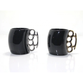 Porselen Muşta Tasarımlı Kupa Bardak