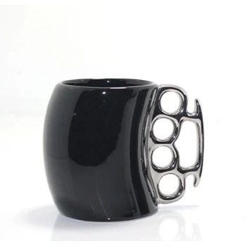 Porselen Muşta Tasarımlı Kupa Bardak  Aalk2383