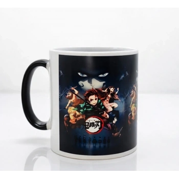 Porselen Renk Değiştiren Demon Slayer Kupa Bardak Aalk383
