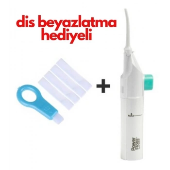 Power Floss Mekanik Diş Ve Ağız Temizleme Aleti Ve Diş Beyazlatma Seti