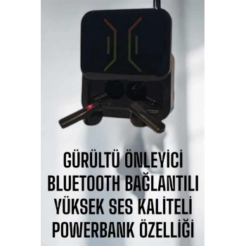 Powerbankli Bluetooth Kulaklık Yüksek Ses Kaliteli Kablosuz