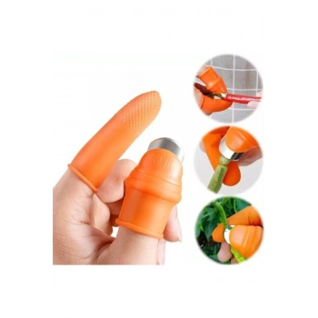 Pratik Baş Parmak Koruyucu Eldiven Sebze Meyve Soyucu Kesme Ayıklayıcı Silikon Aparat (599)