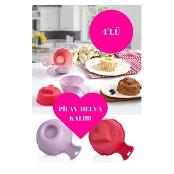 Pratik Pilav Ve Tatlı Kalıbı 4 Adet Pilav Ve Tatlı Şekillendirici (599)