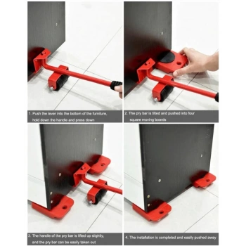 Pratik Tekerlekli Eşya Mobilya Kaydırma Aparatı