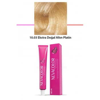 Premium 10.03 Ekstra Doğal Altın Platin  Kalıcı Krem Saç Boyası 50 G Tüp (599)