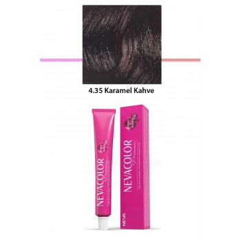Premium 4.35 Karamel Kahve  Kalıcı Krem Saç Boyası 50 G Tüp (599)
