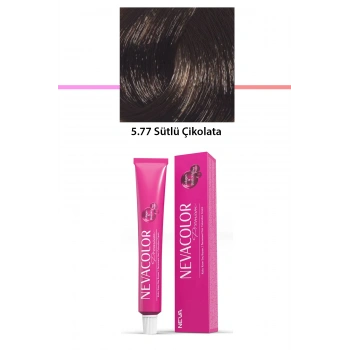 Premium 5.77 Sütlü Çikolata  Kalıcı Krem Saç Boyası 50 G Tüp (599)