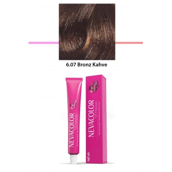 Premium 6.07 Bronz Kahve  Kalıcı Krem Saç Boyası 50 G Tüp (599)