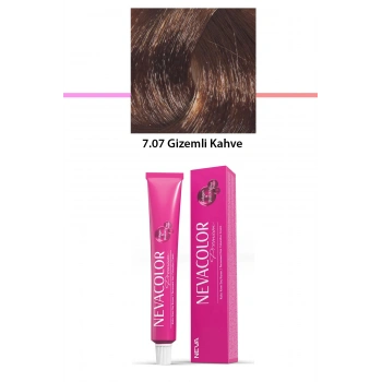 Premium 7.07 Gizemli Kahve  Kalıcı Krem Saç Boyası 50 G Tüp (599)