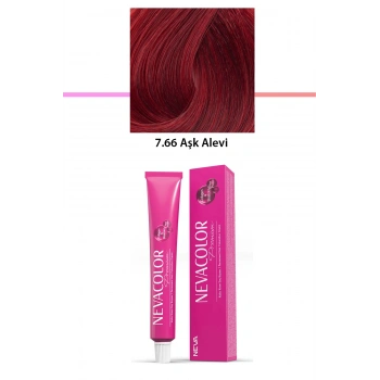 Premium 7.66 Aşk Alevi  Kalıcı Krem Saç Boyası 50 G Tüp (599)