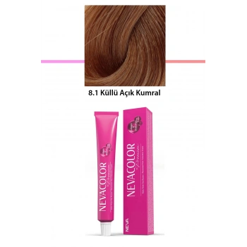 Premium 8.1 Küllü Açık Kumral  Kalıcı Krem Saç Boyası 50 G Tüp (599)
