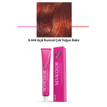 Premium 8.444 Açık Kumral Çok Yoğun Bakır  Kalıcı Krem Saç Boyası 50 G Tüp (599)