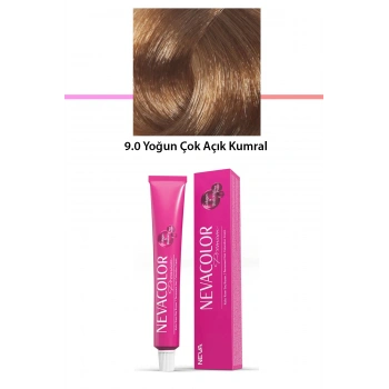 Premium 9.0 Yoğun Çok Açık Kumral  Kalıcı Krem Saç Boyası 50 G Tüp (599)