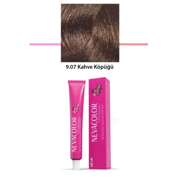 Premium 9.07 Kahve Köpüğü  Kalıcı Krem Saç Boyası 50 G Tüp (599)