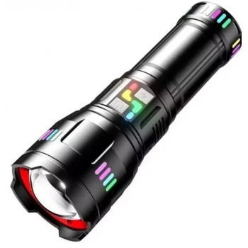 Pro F-3002 Alüminyum Tg Led Gece Şeritli Type-c Şarjlı El Feneri