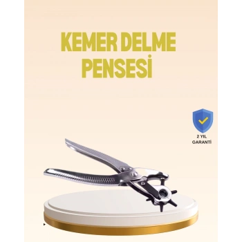 Profesyonel Deri Delme Pensesi Döner Başlıklı Kemer Delici 6 Fonksiyonlu