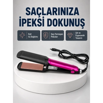 Profesyonel İyon Teknolojili Saç Düzleştirici – 220°c Hızlı Isınma Ve Led Ekranlı Tasarım