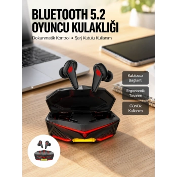 Profesyonel Tws Işıklı Kablosuz Bluetooth Kulaklık  Kulaklığı Yeni Nesil