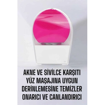 Profesyonel Yüz Temizleme Masaj Aleti Su Geçirmez, Kablosuz Şarj Özellikli Kolay Temizlenebilir