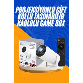 Projeksiyon Cihazı Video Oyun Konsolu 8 Gb Hafıza Lcd Ekran Kumandalı