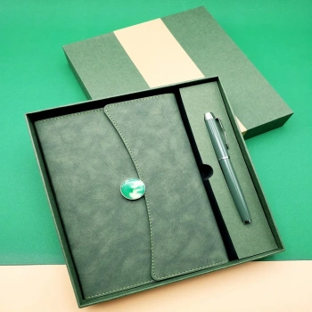 Promosyon Defter Kalem Seti Yeşil Renk