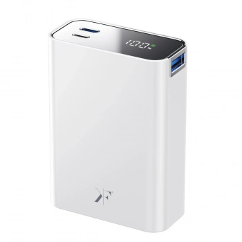 Pw501 20.000 Mah Dijital Göstergeli 2 Adet 45w Type-c Ve 22.5w Usb Çıkışlı Şarj Pd Hızlı Şarj Powerbank - Beyaz