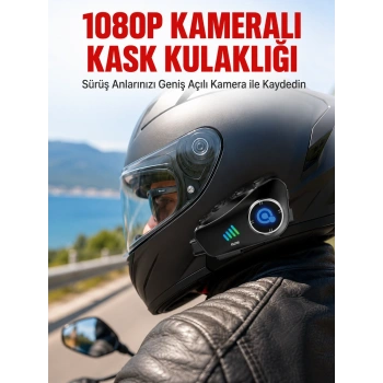 Q28 Bluetooth Kask Kulaklık 1080p Kamera – Su Geçirmez Motosiklet Interkom Yeni Nesil