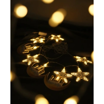 Ramazan Hilal Ve Yıldız Led Işık 3 Metre Enerji Tasarruflu A++