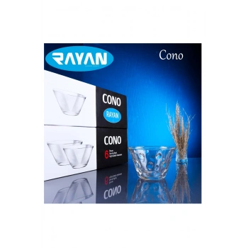 Rayan Cono 6lı Büyük Cam Kase (599)