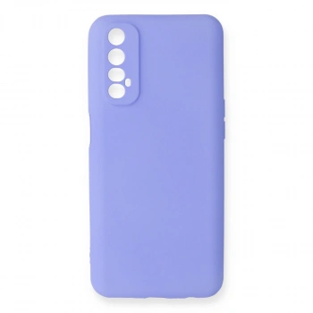 Realme 7 Kılıf First Silikon - Lila