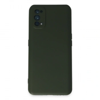 Realme 7 Pro Kılıf Nano İçi Kadife Silikon - Koyu Yeşil