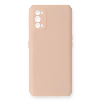 Realme 7 Pro Kılıf Nano İçi Kadife Silikon - Pudra