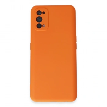 Realme 7 Pro Kılıf Nano İçi Kadife Silikon - Turuncu