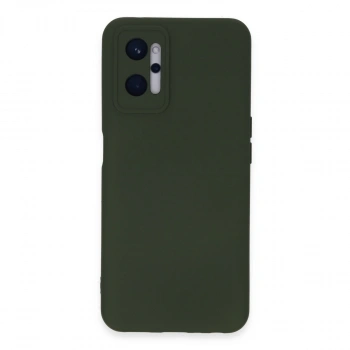 Realme 9i 4g Kılıf Nano İçi Kadife Silikon - Koyu Yeşil