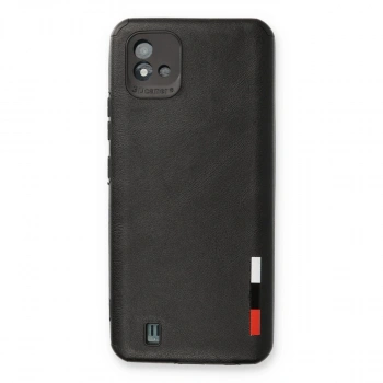 Realme C11 2021 Kılıf Loop Deri Silikon - Siyah