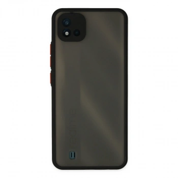 Realme C11 2021 Kılıf Montreal Silikon Kapak - Siyah