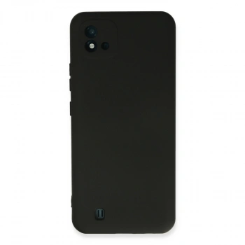 Realme C11 2021 Kılıf Nano İçi Kadife Silikon - Siyah