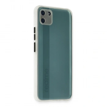 Realme C11 Kılıf Miami Şeffaf Silikon - Şeffaf