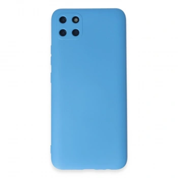 Realme C11 Kılıf Nano İçi Kadife Silikon - Mavi