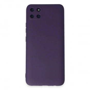 Realme C11 Kılıf Nano İçi Kadife Silikon - Mor
