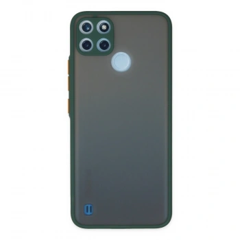 Realme C21y Kılıf Montreal Silikon Kapak - Yeşil
