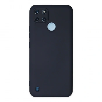Realme C25y Kılıf Nano İçi Kadife Silikon - Lacivert