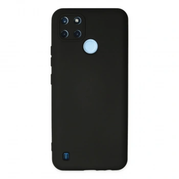 Realme C25y Kılıf Nano İçi Kadife Silikon - Siyah