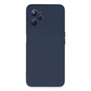 Realme C35 Kılıf Nano İçi Kadife Silikon - Lacivert