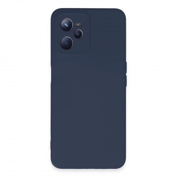 Realme C35 Kılıf Nano İçi Kadife Silikon - Lacivert