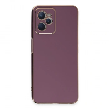 Realme C35 Kılıf Volet Silikon - Mor